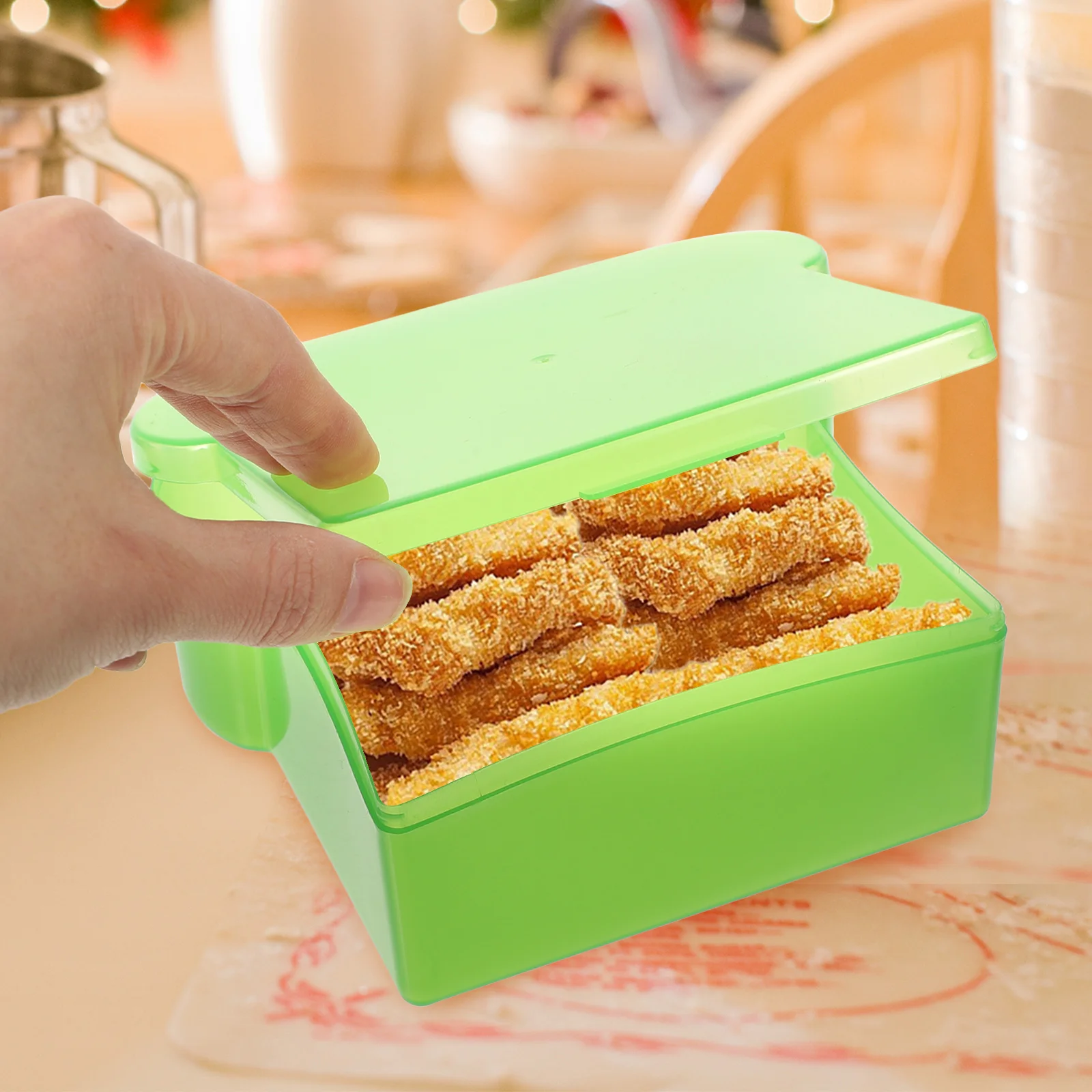 

Portable Meal Boxes wich Containers Airtight Kitchen PP Fresh Keep Box Food Storage ganizer Camping Picnic