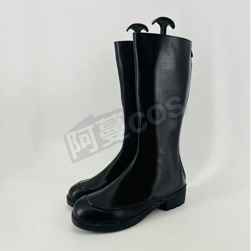 Anime AKUTA Zanka Nijiku Buty do Cosplay Czarne Kozaki do Kolan Męskie Damskie Anime Halloween Karnawał Impreza Buty do Odgrywania Ról Personalizowane