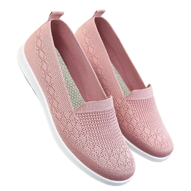 

Ladies' Mesh Breathable Casual Flat Bottom Mesh Shoes Soft Soled Women's Vulcanized Shoes Women Shoes