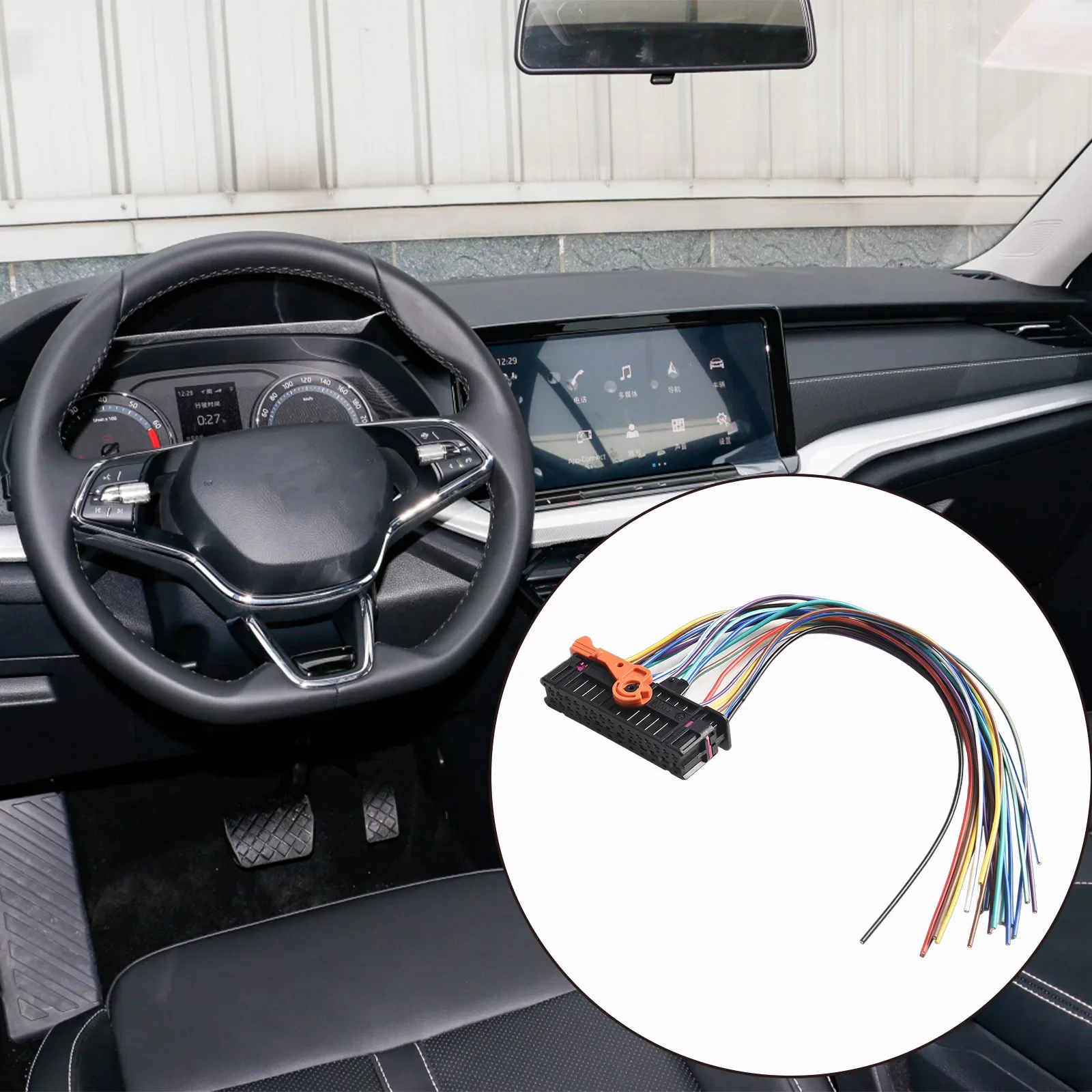 Left Right Door Cable Wiring Harness For Skoda For Fabia For Superb With OEM Numbers 1K0937702C 1K0971121BL Compatible