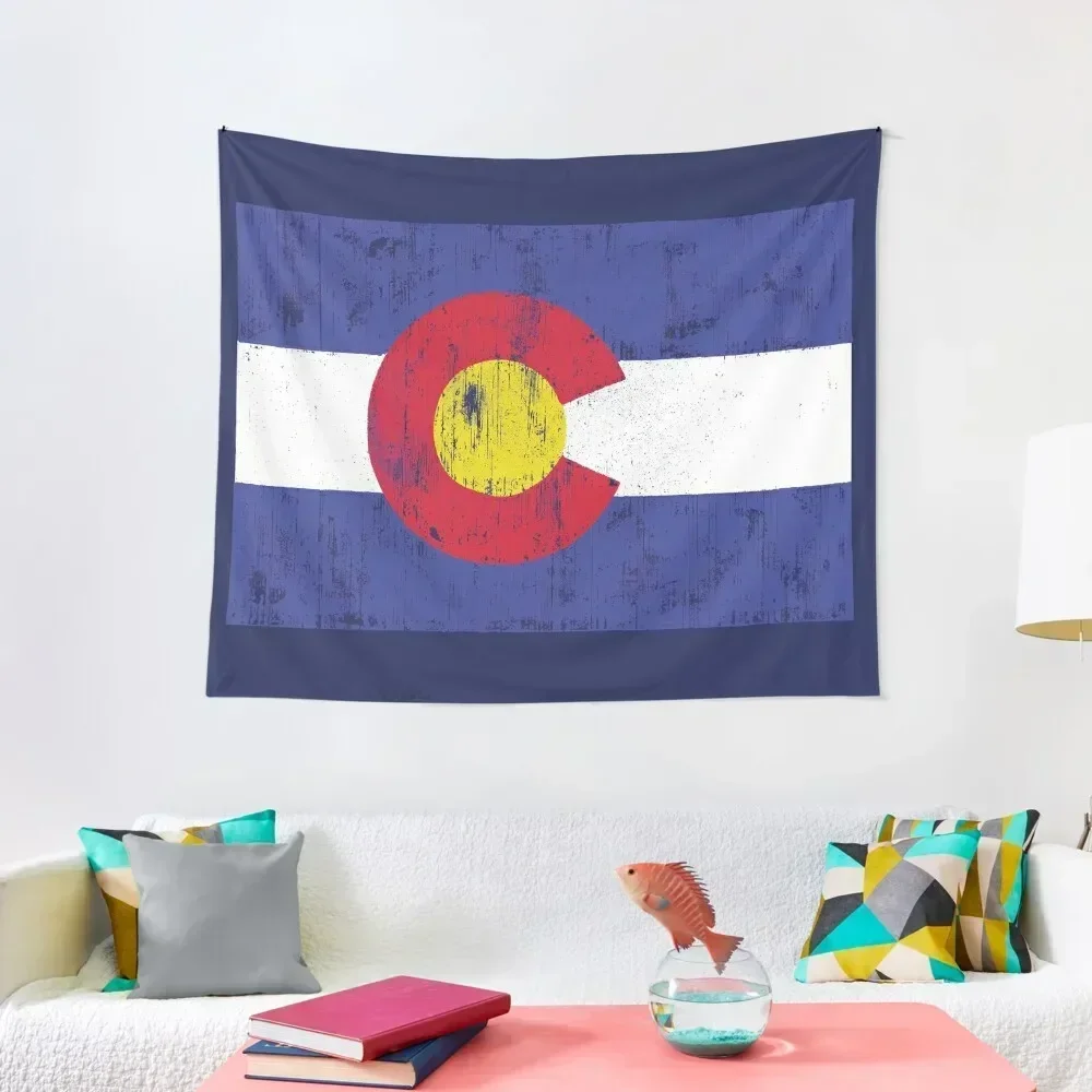 

vintage colorado flag Tapestry Wall Decor Decorative Wall Murals Carpet On The Wall Tapestry