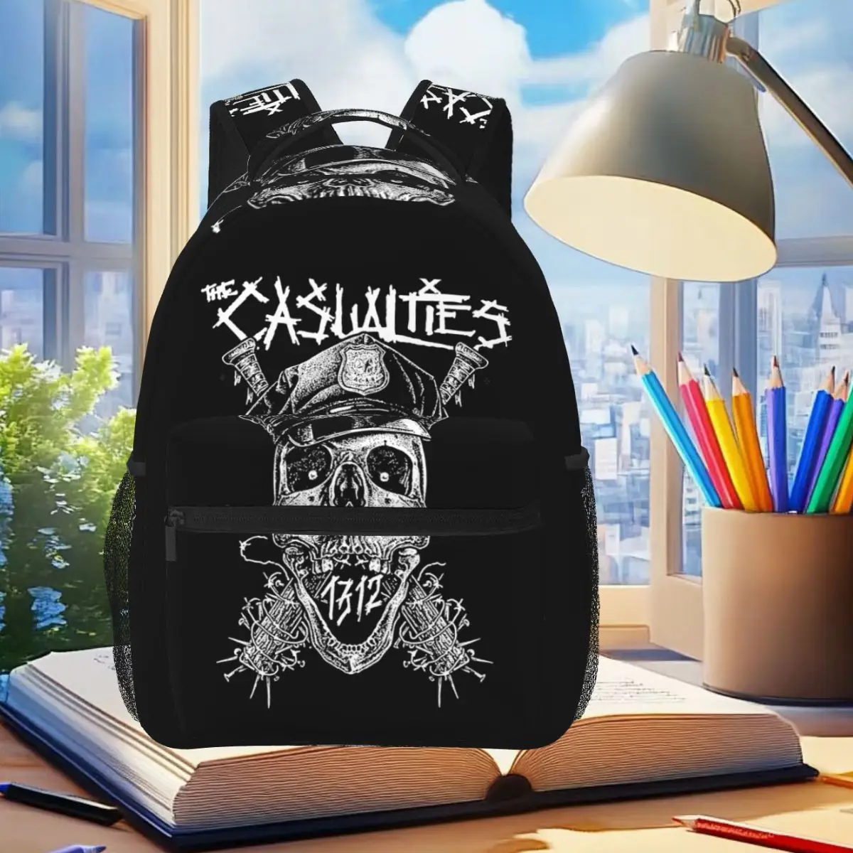 Band The Casualties 1312 Official Merchandise Backpack Student Boys Girls BookBag Children School Bag Shoulder Bag for Men Women
