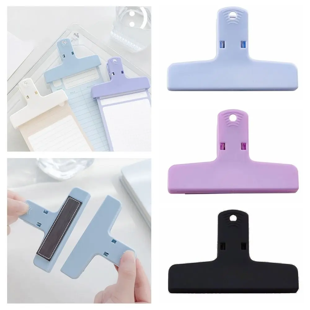 Macaron Color Magnetic Paper Clamp Journaling Scrapbooking Memo Paper Folder Hand Account Securing Clip Home Kitchen