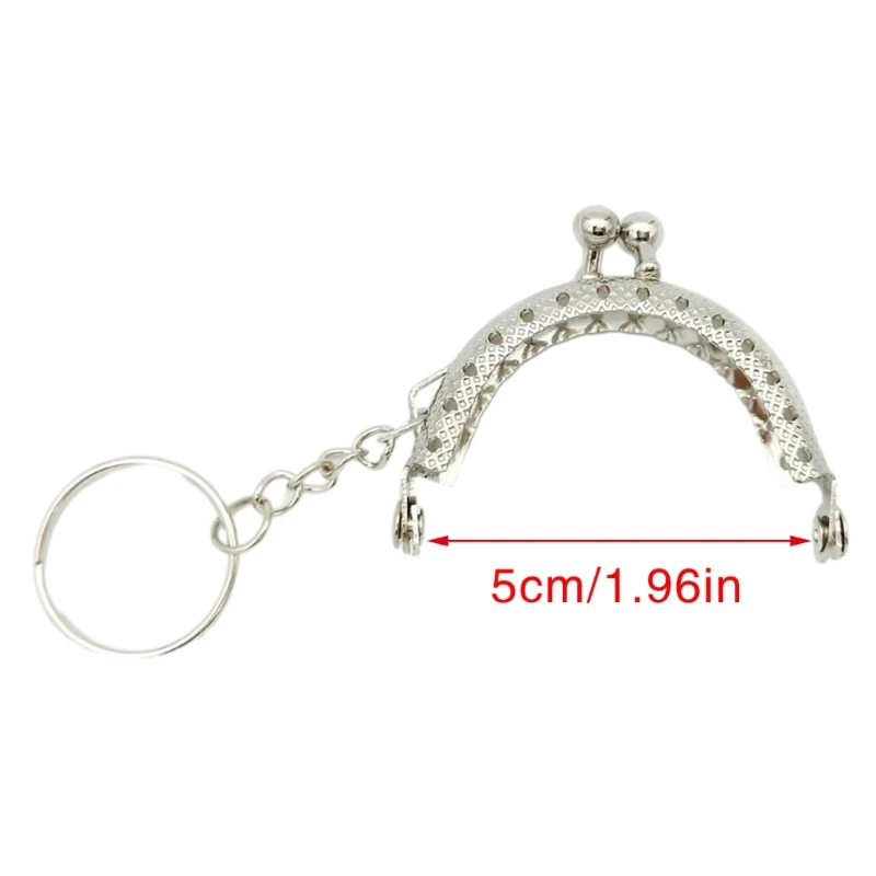 Purse Frame Bag Kiss Clasp Lock 2inch Metal Arch Frame Coin Purse TowBall Kiss Clasp Clutch Frame Purse Making