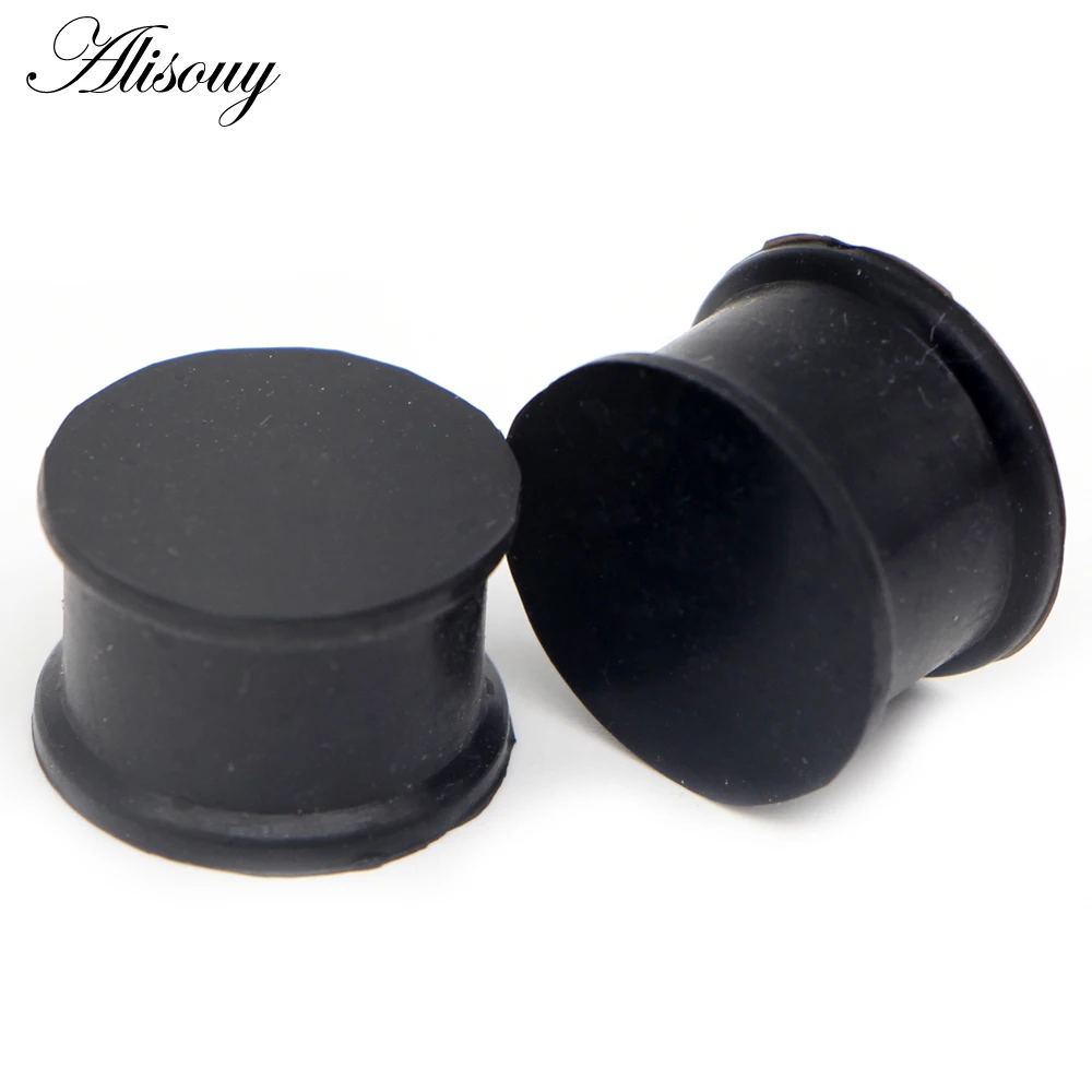 Alisouy Ear plugs High Quality luminous Thin Silicone Flexible Body piercing Jewlery Skin Plugs Ear Studs Ear stretcher