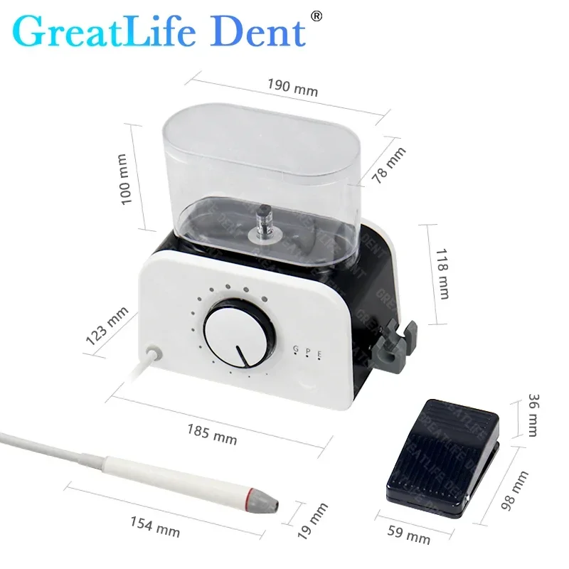 Greatlife dent scaler ultrassônico para dentista multi-função dentes branqueamento limpeza scaler com handpiece fonte de água automática