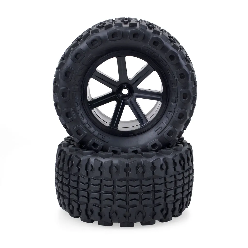 

2pcs ZD Racing 1:10 big foot truck car tires wheels hsp traxxas white or black new style