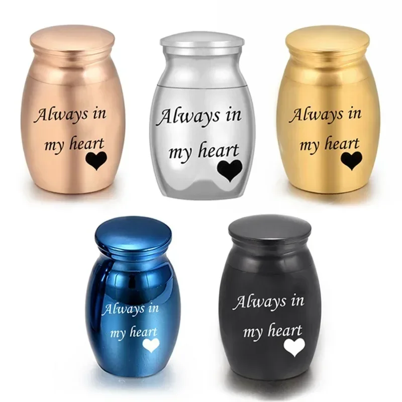 

A 3*4cm Small Memorial Stainless Steel Cremation Funeral Urn Ashes Commemorate Pet Hair Remains Waterproof Funeral Keepsake Urn