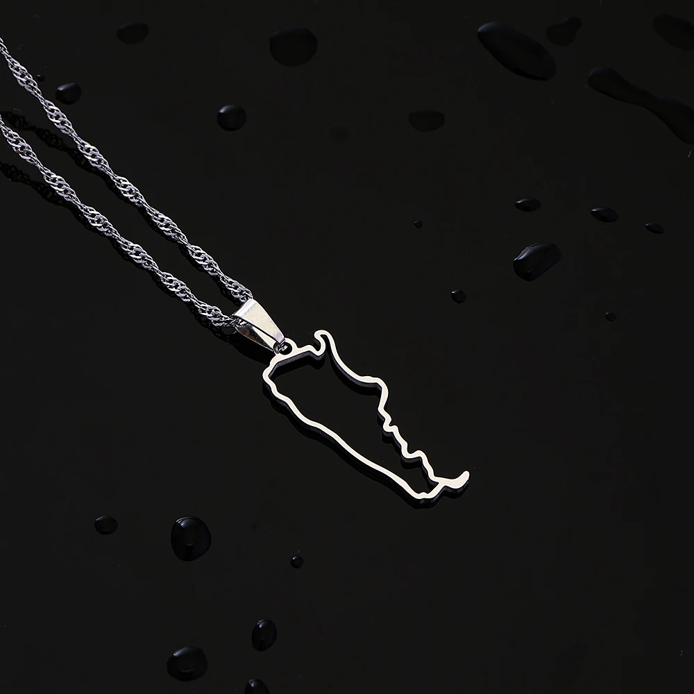 Mode Argentinien Karte Stadt Anhänger Halskette Edelstahl Männer Frauen Gold Farbe Ethnische Karten Schmuck Geschenk – Detail 12
