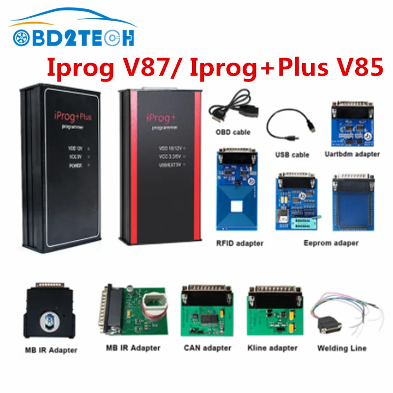 Iprog Pro V87 Till 2019 Cars IMMO Airbag Reset  ECU Key Programmer Tools PROG Plus V85 Replace DIGIPROG3 Carprog Full Set