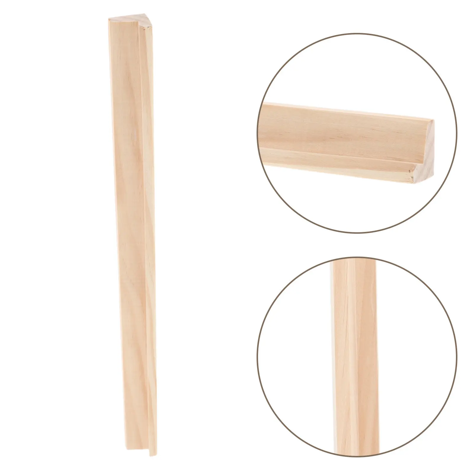 

4Pcs Unfinished Wooden Domino Holders Single Row Natural Rustic Tile Display Rack for Domino Mahjong Letter Cards Educational