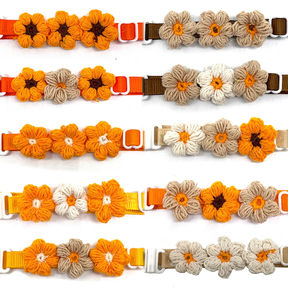 50/100pcs Fall Dog Ties Flowers Style Thanksgiving Pet Supplies Bow Tie Collar Small Dog Cat Puppy Bowtie Grooming Accessories 1
