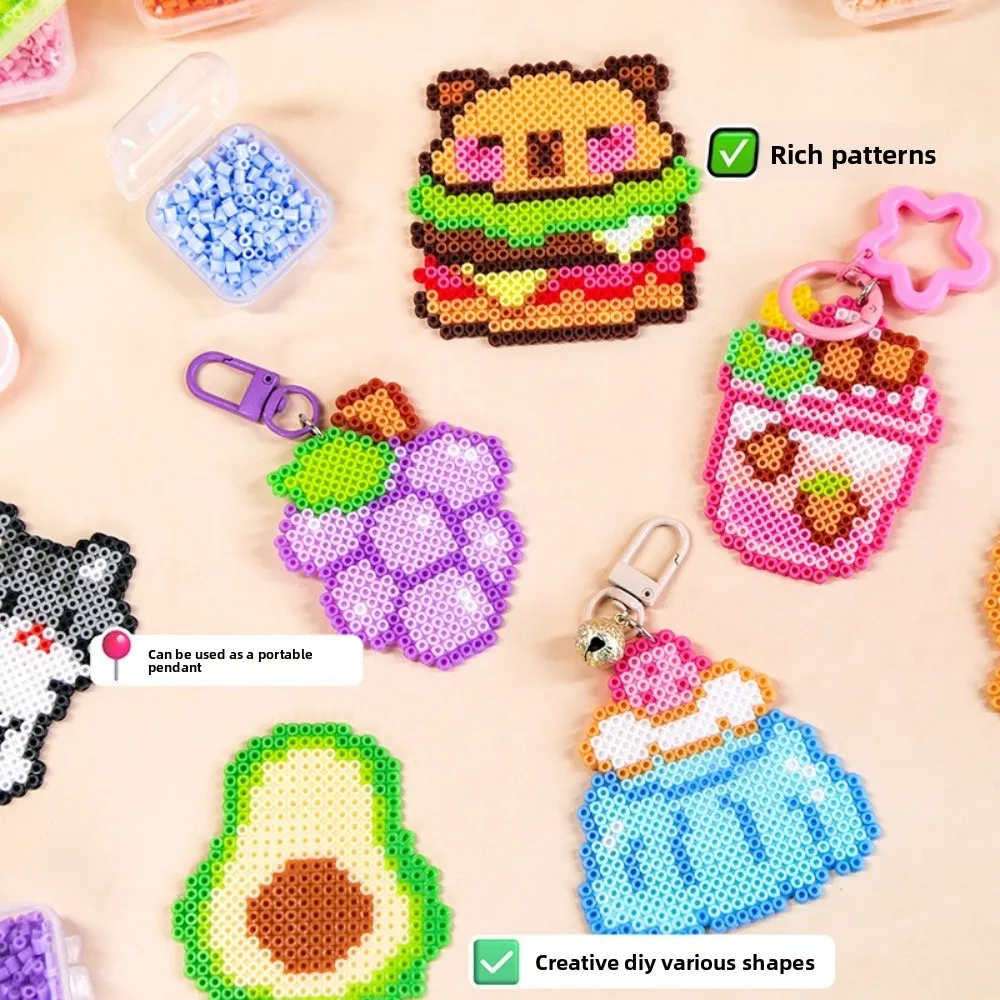 2,6mm Größe Perler Hama Beads Premium Kleine Dreidimensionale Schmelzperlen Set Mehrfarbig Hochwertige 3D Puzzle-Perlen