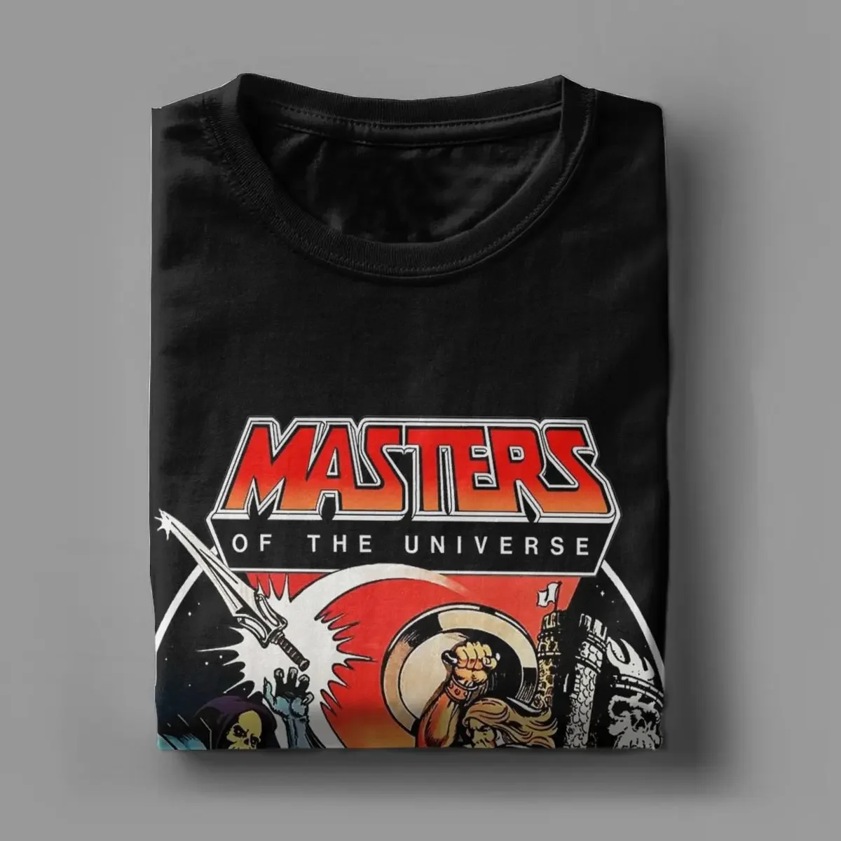 Endless Fight He Man Masters Of The Universe T-Shirts for Men 100% Cotton Tees Round Neck Short Sleeve T Shirts Original Clothes