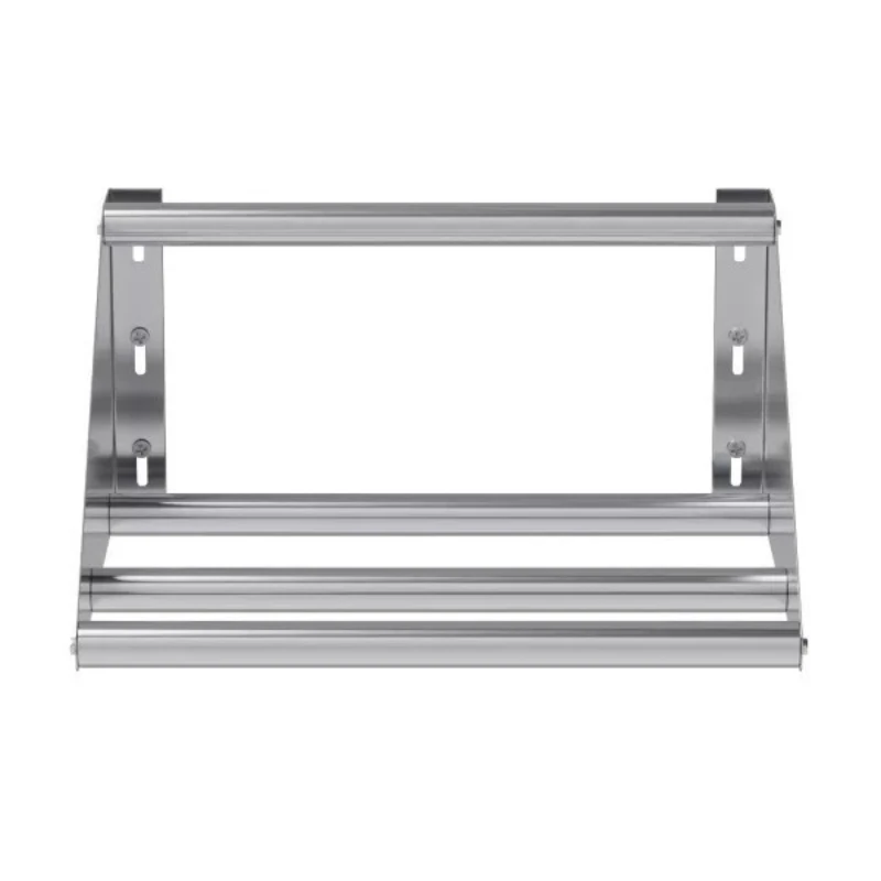 

Oblique drain wall rack Round tube stainless steel rack Commercial rust-proof wall-mounted strong load-bearing storage