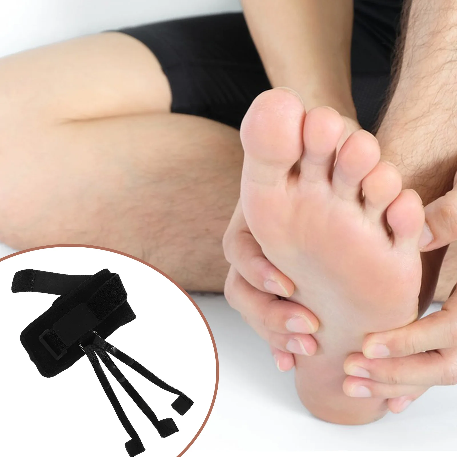 

2 Pcs Toe Traction Device Ankle Support for Walking Brace Stability Achilles Tendon Adjustable Drop Foot Strap Mobility Sleeve