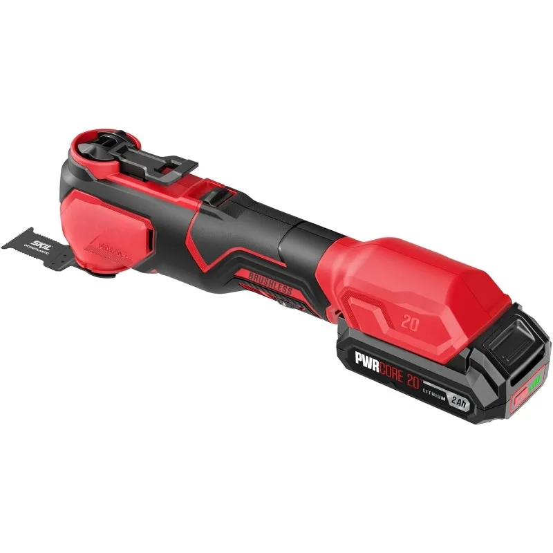 

PWRCORE 20V Brushless Oscillating Multi-Tool Kit Including 2.0Ah Battery And Charger-OS5920B-10