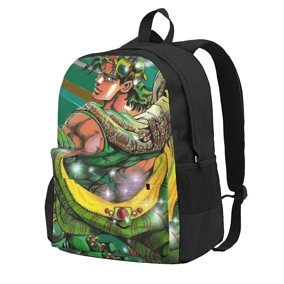 Jojo Bizarre Adventure Joseph Joestar Student Backpack School Bag Daypack for Boys Girls Fashion Bookbag Shoulder Bags