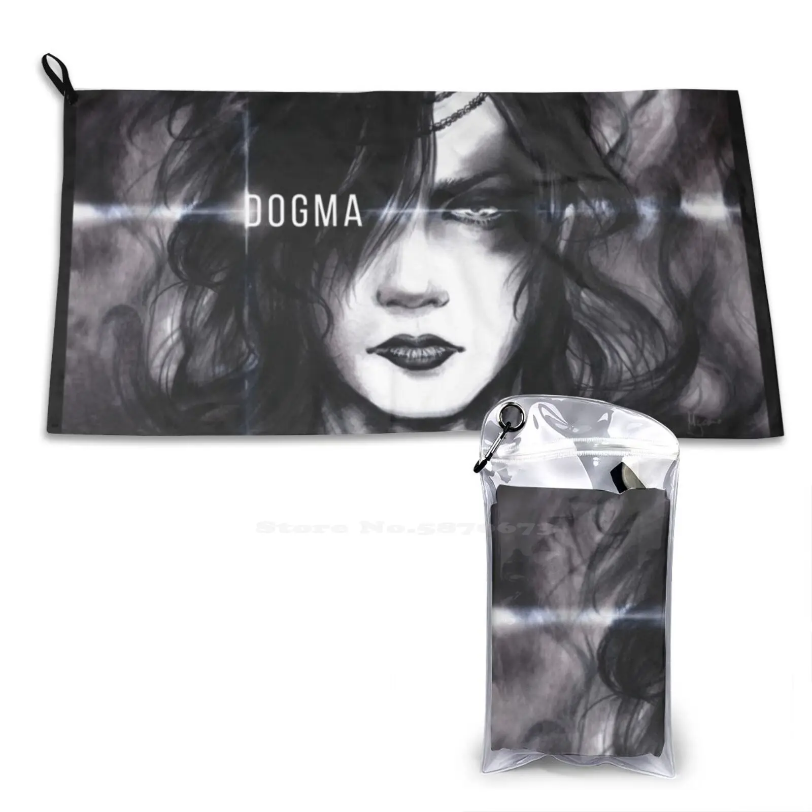 True Darkness Soft Towel Quick Dry Beach Towel The Gazette Ruki Darkness Visualkei Semirealistic Portrait Darkart Dogma Signs