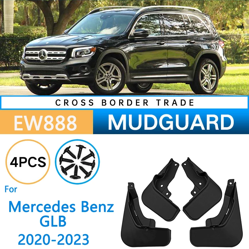 

4pcs Car Fender for Mercedes Benz GLB 2020 2021 2022 2023 Mud Flaps Guard Wheel Front Rear Splash Flap Car Accessorie Anti-dirty