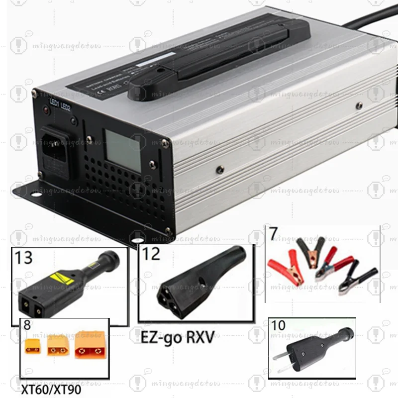 1200W 24V 30A 48V 20ALead Acid Battery Charger 48 Volt Golf Cart Club Car Forklift EZGO TXT RXV Charger