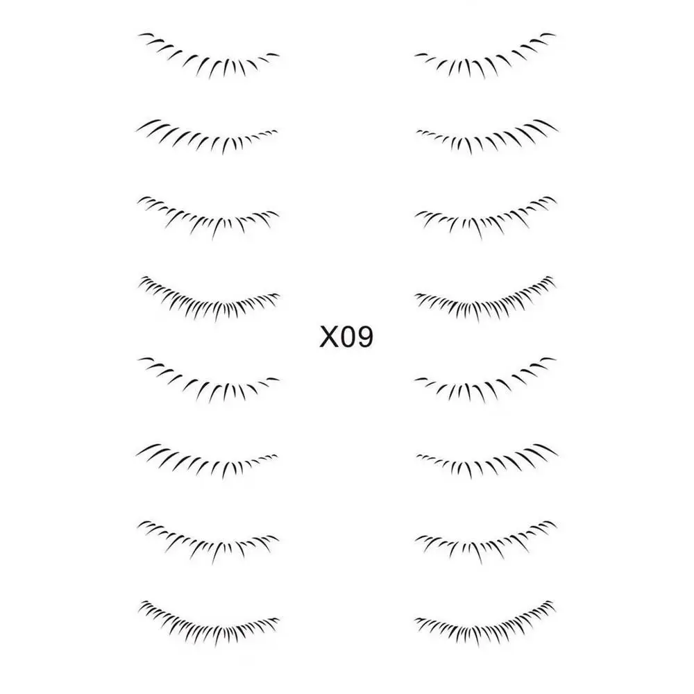 Eyelashes Extension Lower Eyelash Tattoo Sticker Temporary Tattoo Patch Water Transfer Printing Lower Eyelash Patch