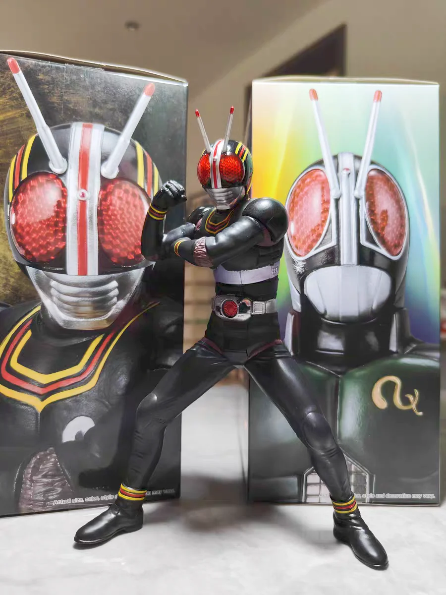 Bandai Original Hero's Brave Statue Figure Kamen Rider Black RX Anime Figure Toys For Boys Girls Kids Children Birthday Gifts