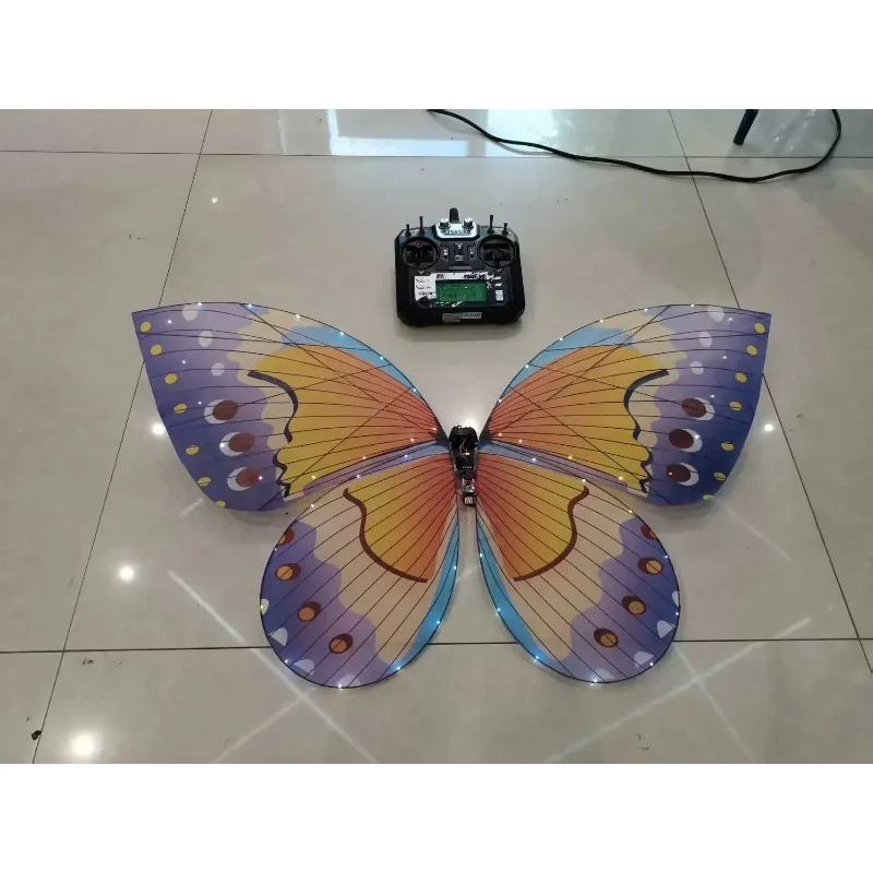 Magical LED RC Butterfly Drone Flying Bionic Insect Toy with Colorful Wings, Perfect for Wedding Proposal Birthday Party Decor