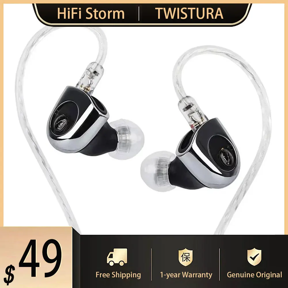 

Новые наушники TWISTURA D-Major, 10 мм, динамический драйвер, наушники-вкладыши Hi-Fi, музыкальные проводные наушники IEMs с 0,78 2-контактным съемным кабелем