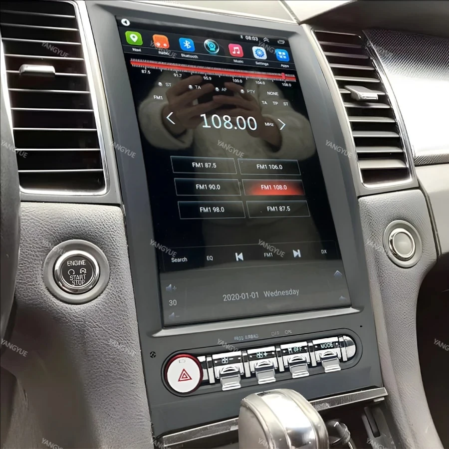 Para ford taurus 2010-2019 android rádio do carro reprodutor de vídeo multimídia sem fio carplay autoradio estéreo gps navi unidade principal tela