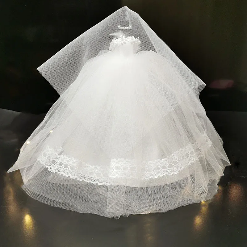 

Подарок на День святого Валентина: Красивое свадебное платье принцессы 26 см, нарядное платье для вечеринки, аксессуары для кукол, подарок-игрушка.