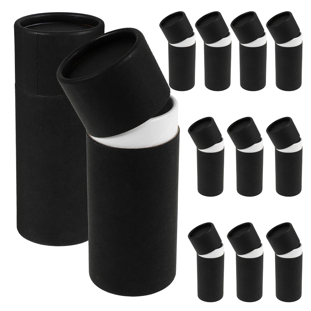 

12Pcs 30Ml Essential Oil Bottle Storage Box Kraft Cardboard Cylinder Tube Protective Packaging for Transport Home Office Hotel