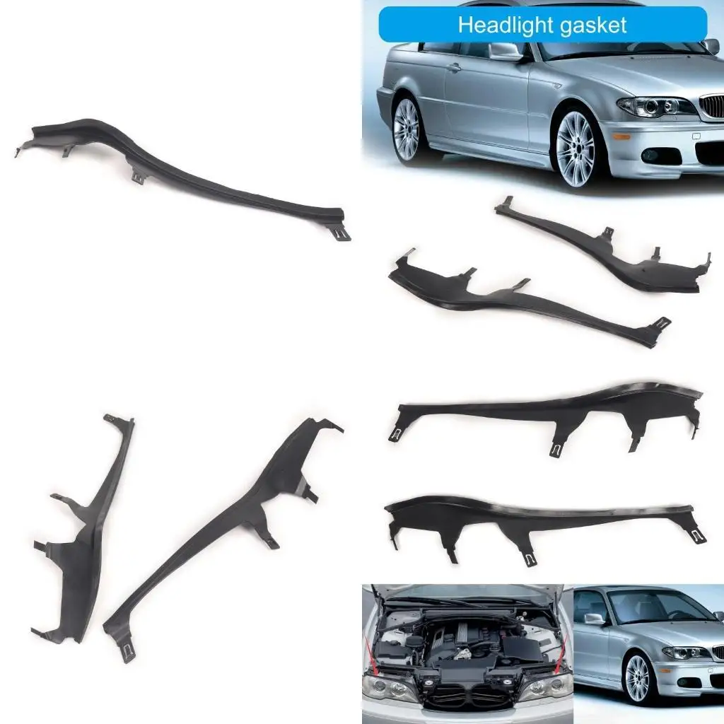 

652F 63126934751 Headlight Sealing Car Front Upper Headlight Cover Strips Trims