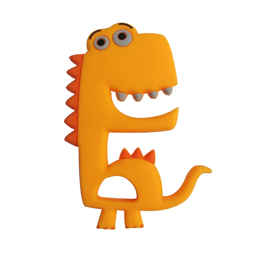 

1pc BPA Free Food Grade Silicone Teethers Cartoon Animals Dinosaur Shaped Pacifier Clips DIY Accessories Baby Teething Baby Care