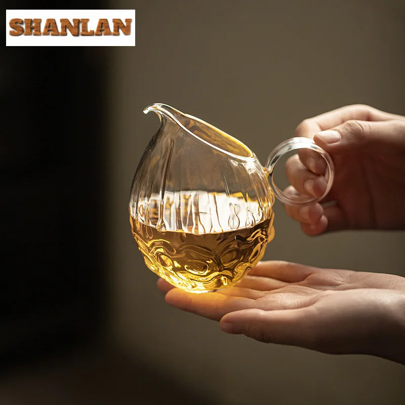 250ML High Borosilicate Glass Crystal Beads Tea Pitcher Tea Divider Cha Hai Dispenser Justice Cup Fair Mug Drinkware Supplies