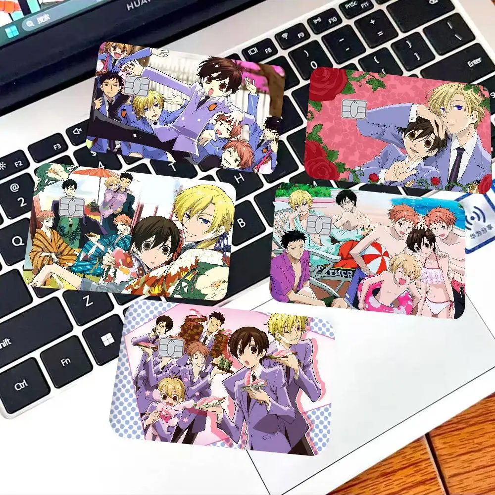 Anime Ouran High School Host Club Game Anime Sticker Film Skin Cover Case for Small Large No Chip Debit Credit Card Front Side