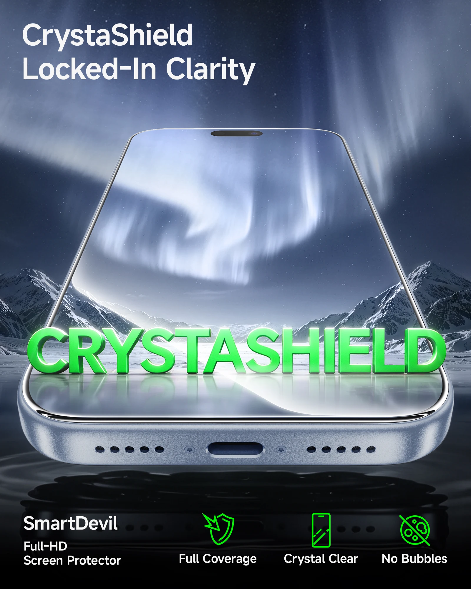 SMARTDEVIL 2PCS Screen Protector for iPhone 18 Pro Max 9H HD Tempered Glass for iPhone 18 Pro 17 Auto Dust Removal Shatterproof