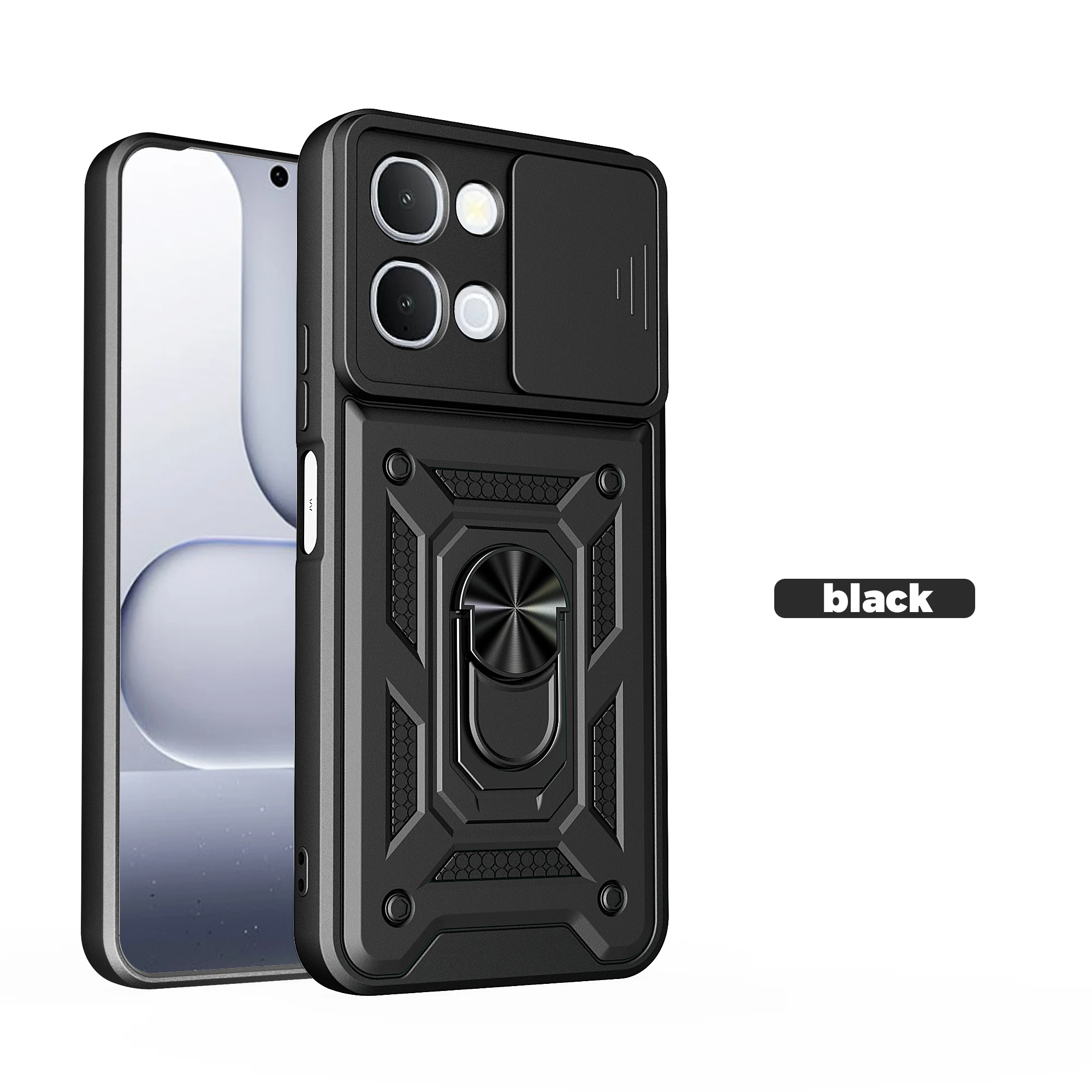 

For Vivo Y31d Case vivo Y11D Phone Case Vivo Y51Pro T5X IQOO Z11X Magnetic Ring Armor Phone Case Slide Camera Protect Back Cover