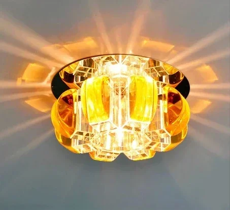 5W modern crystal lamp Led entrance lights AC85-265V led balcony ceiling light lamps for home decor ceiling luminaire