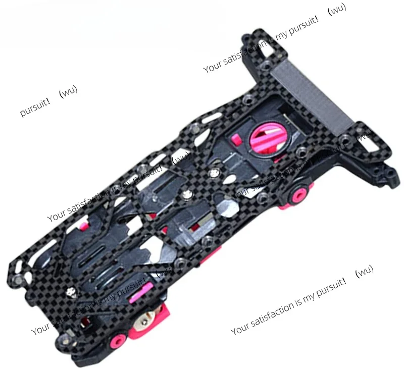 For Mini 4WD Racing Car DIY Hobby Spare Parts Homemade Carbon Fiber Mod Parts Countersink Chassis Upgrade Front Rear Stay