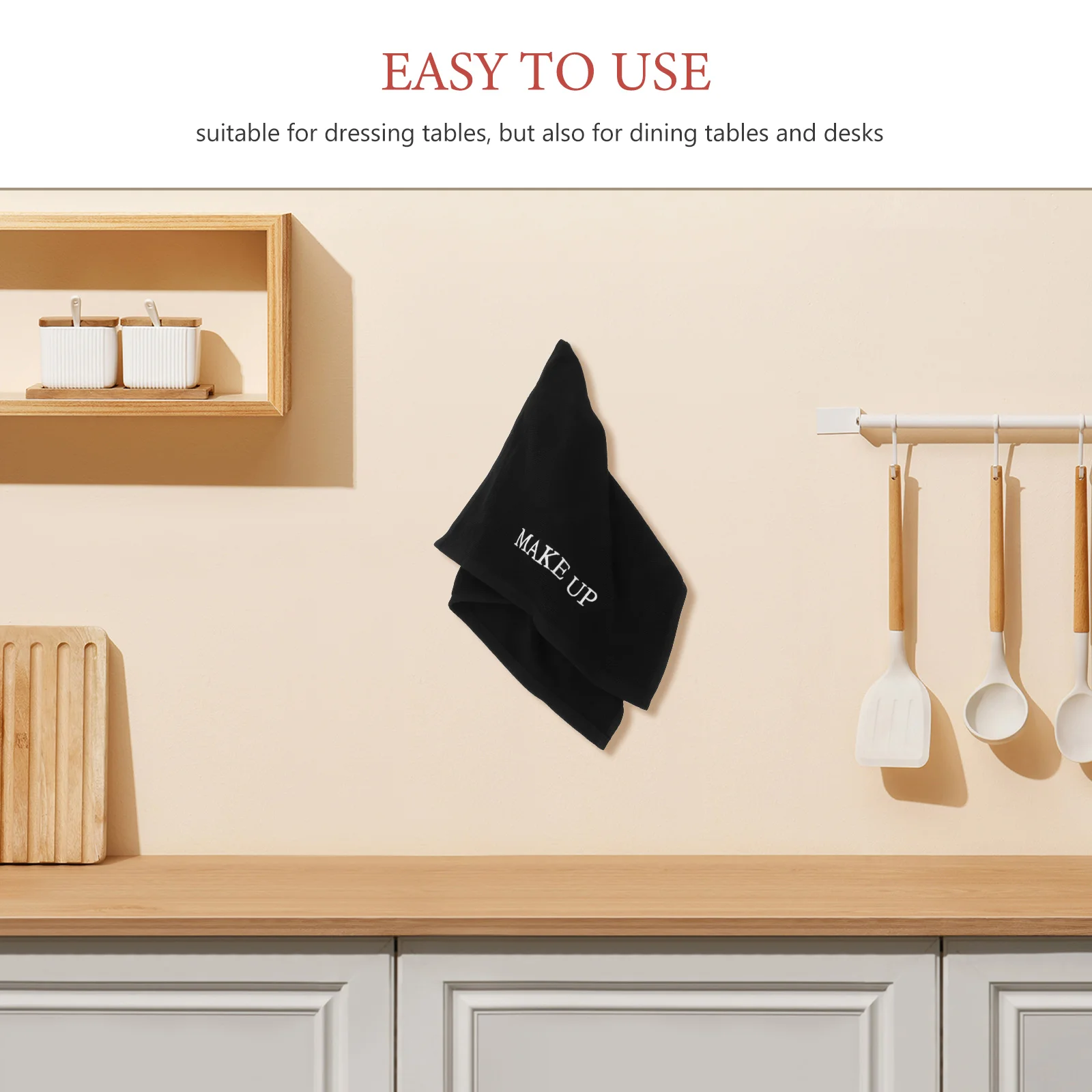 القطن الغرور حصيرة 75X35 سنتيمتر الأسود ماكياج الجدول غطاء سطح المكتب حامي الوسادة ل الجمال مكافحة كبيرة ماوس الوسادة منضدة الزينة