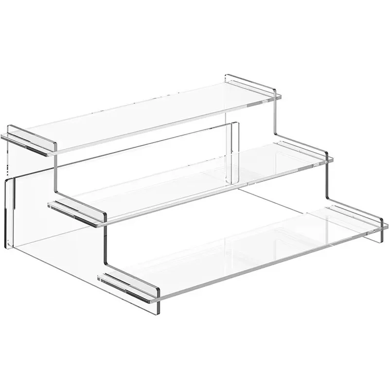 

Transparent acrylic 3-layer cake ladder display stand Standing perfume party dessert storage stand