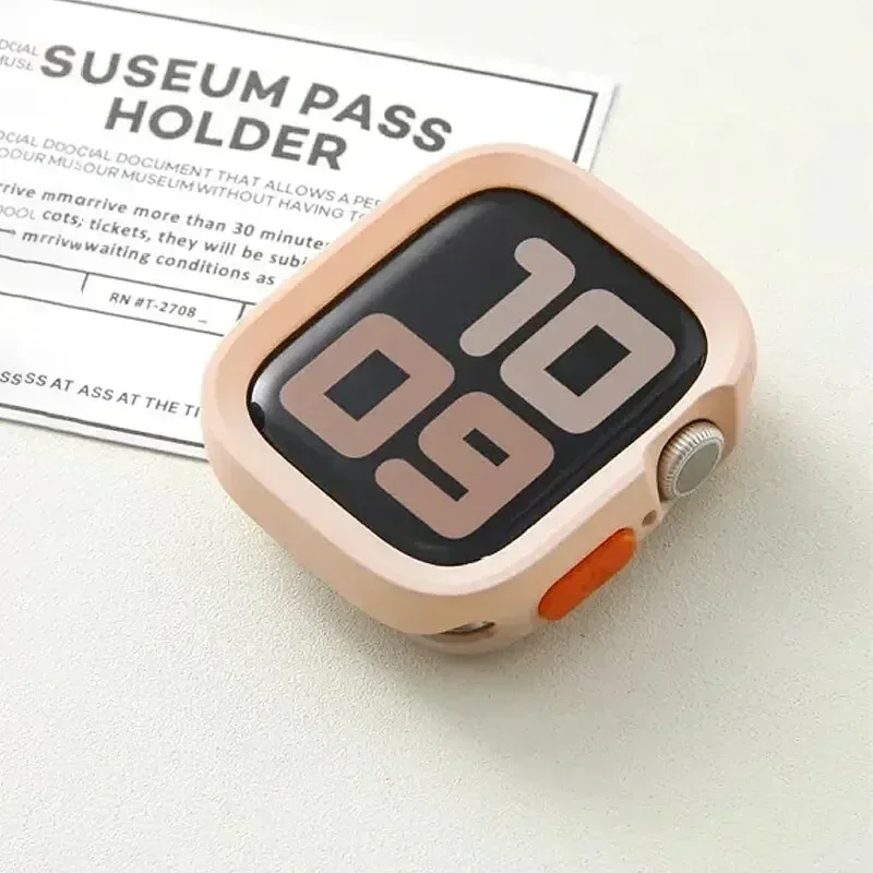 Custodia morbida in Silicone per paraurti per orologio 9 8 7 6 SE 5 Cover opaca Anti-goccia sportiva per iwatch Ultra 49mm 41mm 40mm 44mm 45 mm