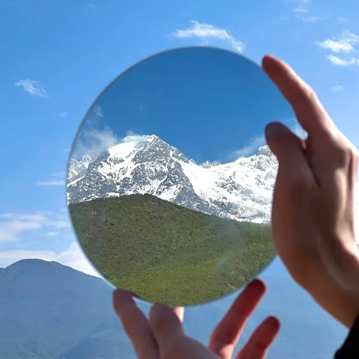 

New Acrylic Round Mirrors For Centerpieces Circle Mirrors Candle Plates For Wall Wedding Table Centerpieces Round Mirror Tray