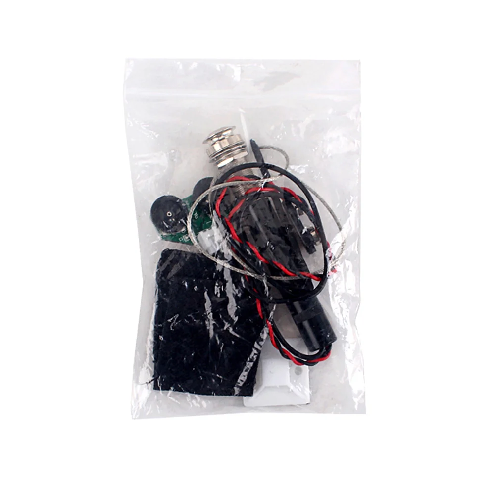 

Volume Control Pickup Black With Tone Adjustment Preamp Endpin Jack For Acoustic Guitar Piezo Bass Pickup Instrument Part