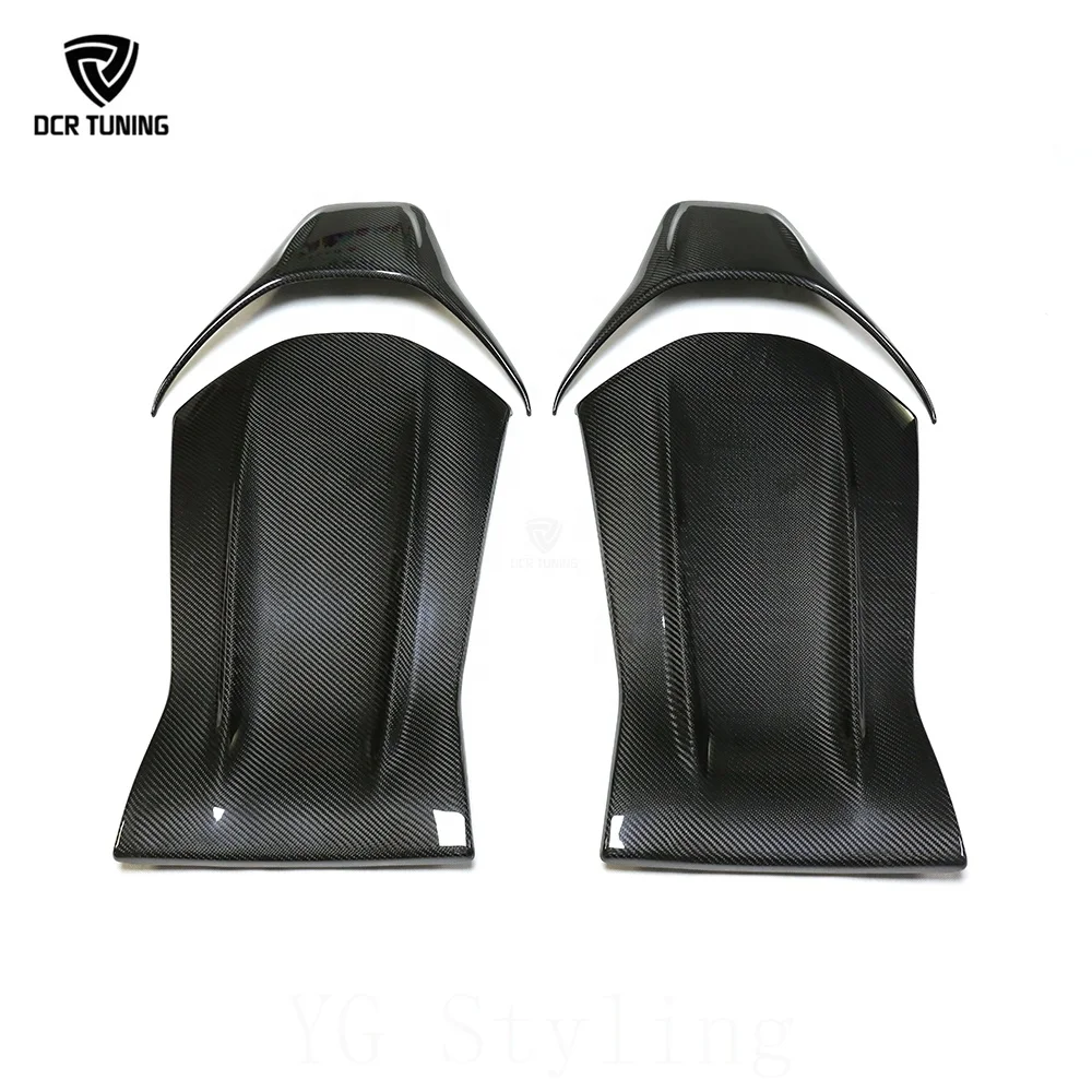 Dry Carbon Fiber Seat Back Cover for Mercedes-benz W205 C63 A45 GLA45 AMG CLA45 C43 W213 E42 E63 Interior Trim Cover