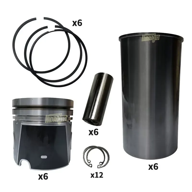 New Packaging 612600900079A Cylinder Liner and Piston Kits for Weichai WD615 Excavator Parts