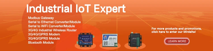 Concentrador LoRa USR-LG220, protocolo privado WAN LoRa