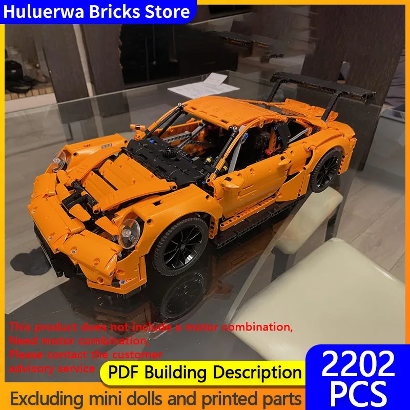 

Speed Racing Car Model MOC Building Bricks RSR Top Tier Sports Car Modular Technology Children Holiday Gifts Assemble Toys Suit