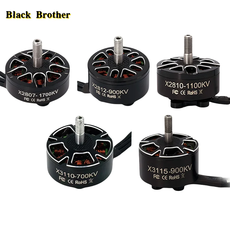 

Fpv Motor Black Brother 2810 1180Kv 1350Kv 1500Kv 4-6S Brushless Motors For Rc Fpv Racing Drone Multicopter Diy Upgrade Parts